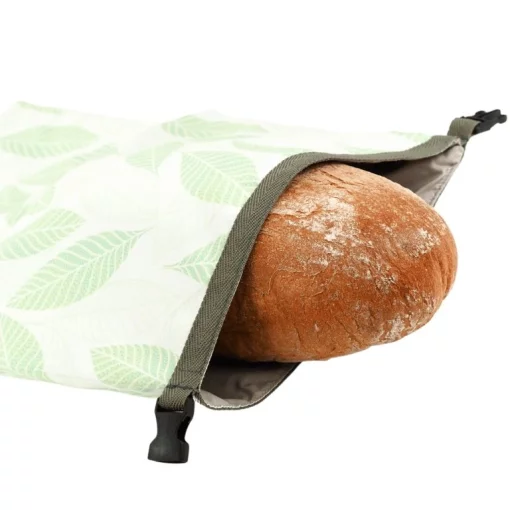 Funkční pytlík na chleba - Zelené listy